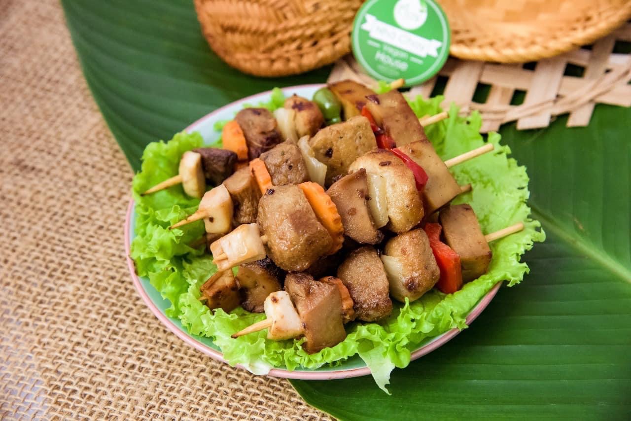 Xiên nướng củ quả